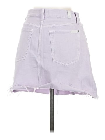 7 For All Mankind Denim Skirt (view 2)