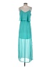 Charming Charlie 100% Polyester Teal Casual Dress Size S - photo 2