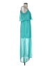 Charming Charlie 100% Polyester Teal Casual Dress Size S - photo 4