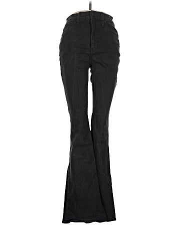 Madewell Skinny Flare Jeans in Black Frost Wash (view 1)