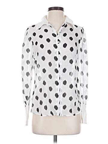 L'Agence Long Sleeve Silk Top (view 1)