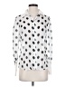 L'Agence 100% Silk Polka Dots White Long Sleeve Silk Top Size XS (0) - photo 1