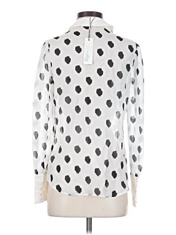 L'Agence Long Sleeve Silk Top (view 2)