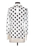 L'Agence 100% Silk Polka Dots White Long Sleeve Silk Top Size XS (0) - photo 2