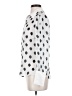 L'Agence 100% Silk Polka Dots White Long Sleeve Silk Top Size XS (0) - photo 5
