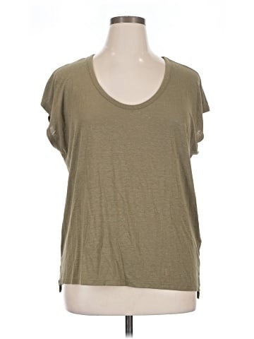 Madewell Linen-Blend U-Scoop Tee (view 1)