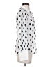 L'Agence 100% Silk Polka Dots White Long Sleeve Silk Top Size XS (0) - photo 4