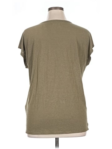 Madewell Linen-Blend U-Scoop Tee (view 2)