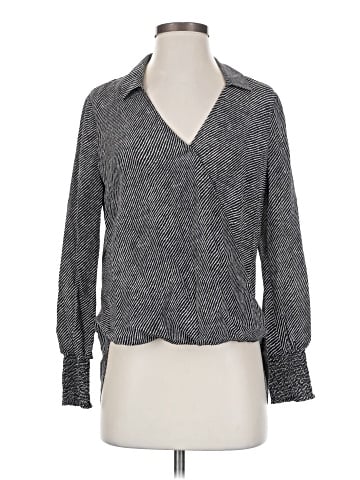 L'Agence Long Sleeve Silk Top (view 1)