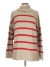 Old Navy 100% Cotton Stripes Tan Turtleneck Sweater Size L - photo 1
