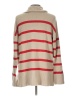 Old Navy 100% Cotton Stripes Tan Turtleneck Sweater Size L - photo 2