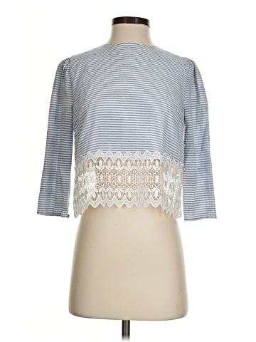 Line & Dot 3/4 Sleeve Top (view 1)