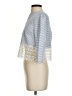 Line & Dot 100% Cotton Gray 3/4 Sleeve Top Size S - photo 5