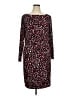 Kasper Animal Print Burgundy Casual Dress Size XL - photo 1