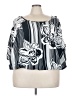 Ashley Stewart Black 3/4 Sleeve Blouse Size 3X Plus - photo 1
