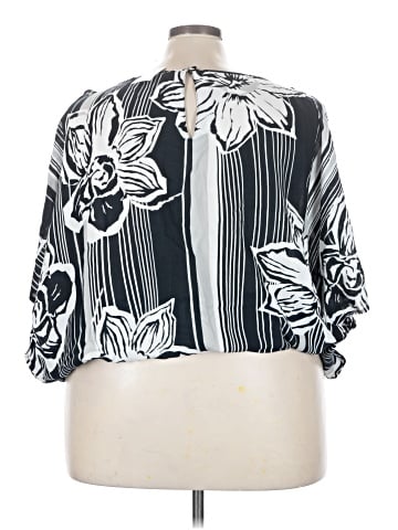 Ashley Stewart 3/4 Sleeve Blouse (view 2)