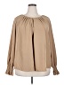 Shein Curve Tan Long Sleeve Blouse Size 20 Plus (4) - photo 1