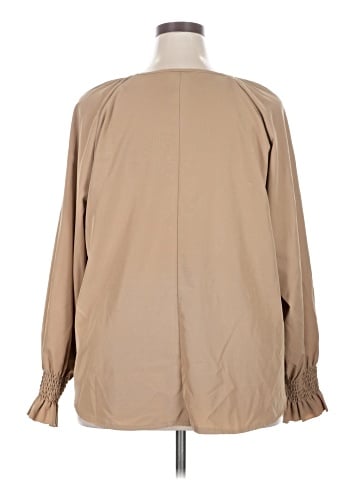 Shein Curve Long Sleeve Blouse (view 2)