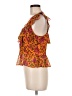 Veronica Beard 100% Silk Orange Sleeveless Silk Top Size 6 - photo 5
