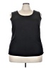 Notations Black Sleeveless T-Shirt Size 3X - photo 1