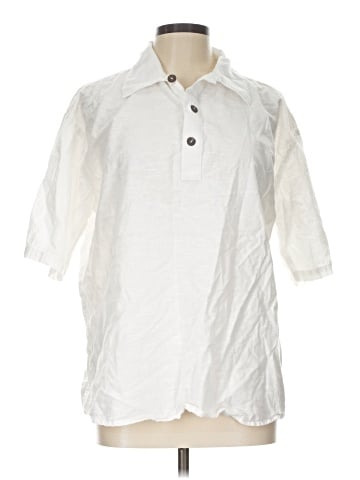 India Boutique 3/4 Sleeve Button-Down Shirt (view 1)