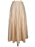 Zara 100% Polyester Metallic Tan Formal Skirt Size L - photo 1