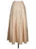 Zara 100% Polyester Metallic Tan Formal Skirt Size L - photo 2