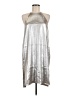 Halston Heritage Metallic Silver Cocktail Dress Size M (estimated) - photo 1