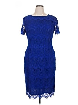 preston and york lace dress Preston York Dress 18 Ladies white brocade pattern black lace lined wedding  $89