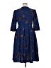 Simplee 100% Polyester Hearts Blue Casual Dress Size XL - photo 2