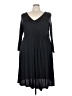 ABound Solid Black Casual Dress Size 3X - photo 1