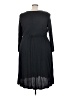 ABound Solid Black Casual Dress Size 3X - photo 2