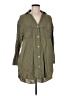Zara Green 3/4 Sleeve Button-Down Shirt Size M - photo 1