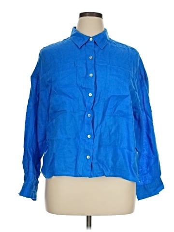 Cynthia Rowley TJX 3/4 Sleeve Button-Down Shirt (view 1)