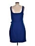 Express Solid Blue Casual Dress Size L - photo 2