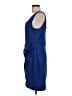 Express Solid Blue Casual Dress Size L - photo 5