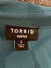 Torrid 100% Polyester Teal 3/4 Sleeve Blouse Size 2X Plus (2) - photo 7