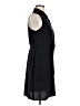 Nine West 100% Polyester Solid Black Casual Dress Size M - photo 4