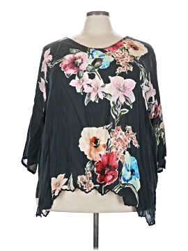 Johnny Was 3/4 Sleeve Blouse