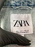 Zara 100% Cotton Blue Denim Jacket Size L - photo 6