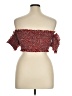 Shein Red Short Sleeve Blouse Size XL - photo 2