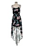 Candie's 100% Polyester Floral Teal Cocktail Dress Size M - photo 2