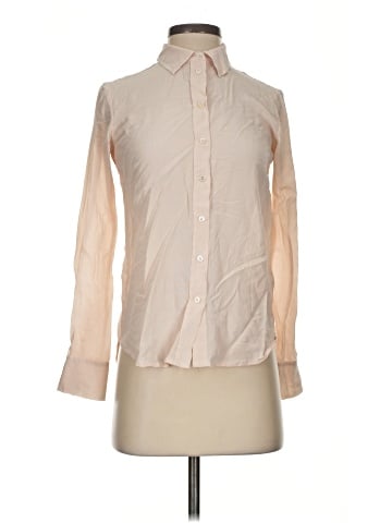 Everlane Long Sleeve Silk Top (view 1)