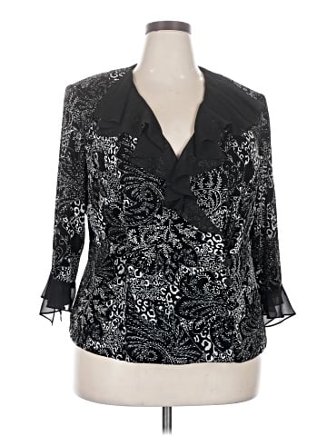 Alex Evenings 3/4 Sleeve Blouse (view 1)