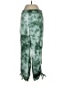 INC International Concepts 100% Polyester Tie-dye Green Casual Pants Size S - photo 1