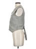 Zara Gray Sleeveless Button-Down Shirt Size XS - photo 5