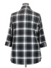 Market and Spruce Plaid Gray 3/4 Sleeve Blouse Size 2X - photo 2