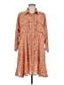 Easel 100% Polyester Orange Casual Dress Size M - photo 1