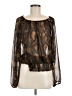 Adrienne Vittadini Black Long Sleeve Blouse Size 8 - photo 1