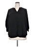 41Hawthorn 100% Polyester Black 3/4 Sleeve Blouse Size 2X - photo 1